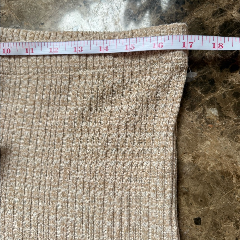 Urban Outfitters Rosie Ribbed Flare Pants Cream Womens Size XL - Picture 4 of 9